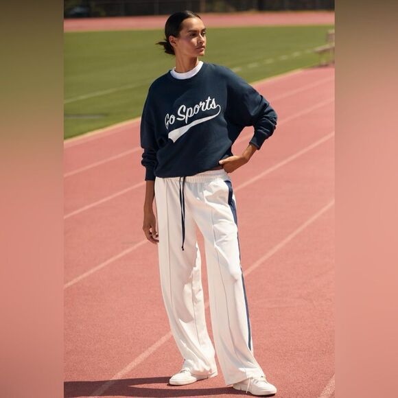 Anthropologie Pants - Anthropologie Daily Practice by Anthropologie Side-Stripe Track Pants M Used